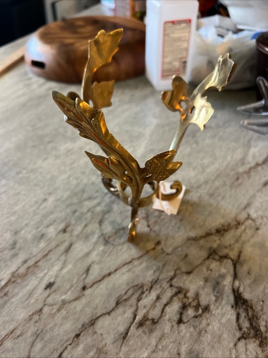 Source Unknown Other - Source Unknown Gold Leaf Decorative Stand
